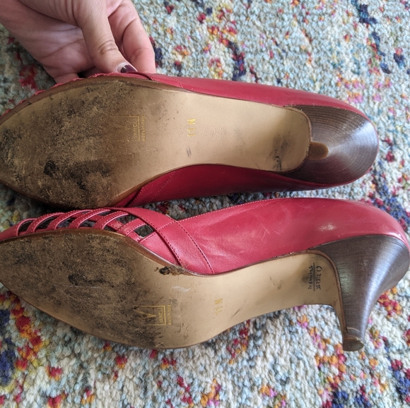 Van Eli red leather heels - Picture 7 of 9